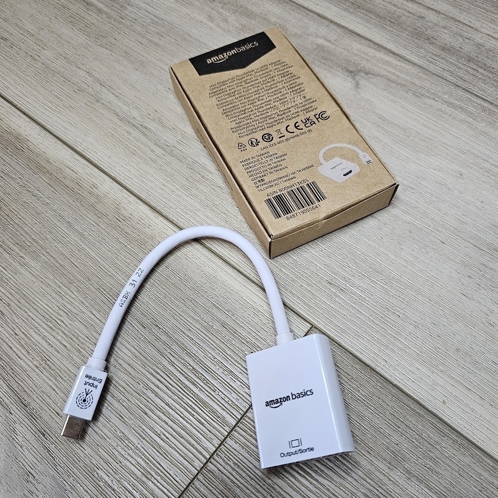 * Amazon Basics USB-C to DisplayPort Adapter